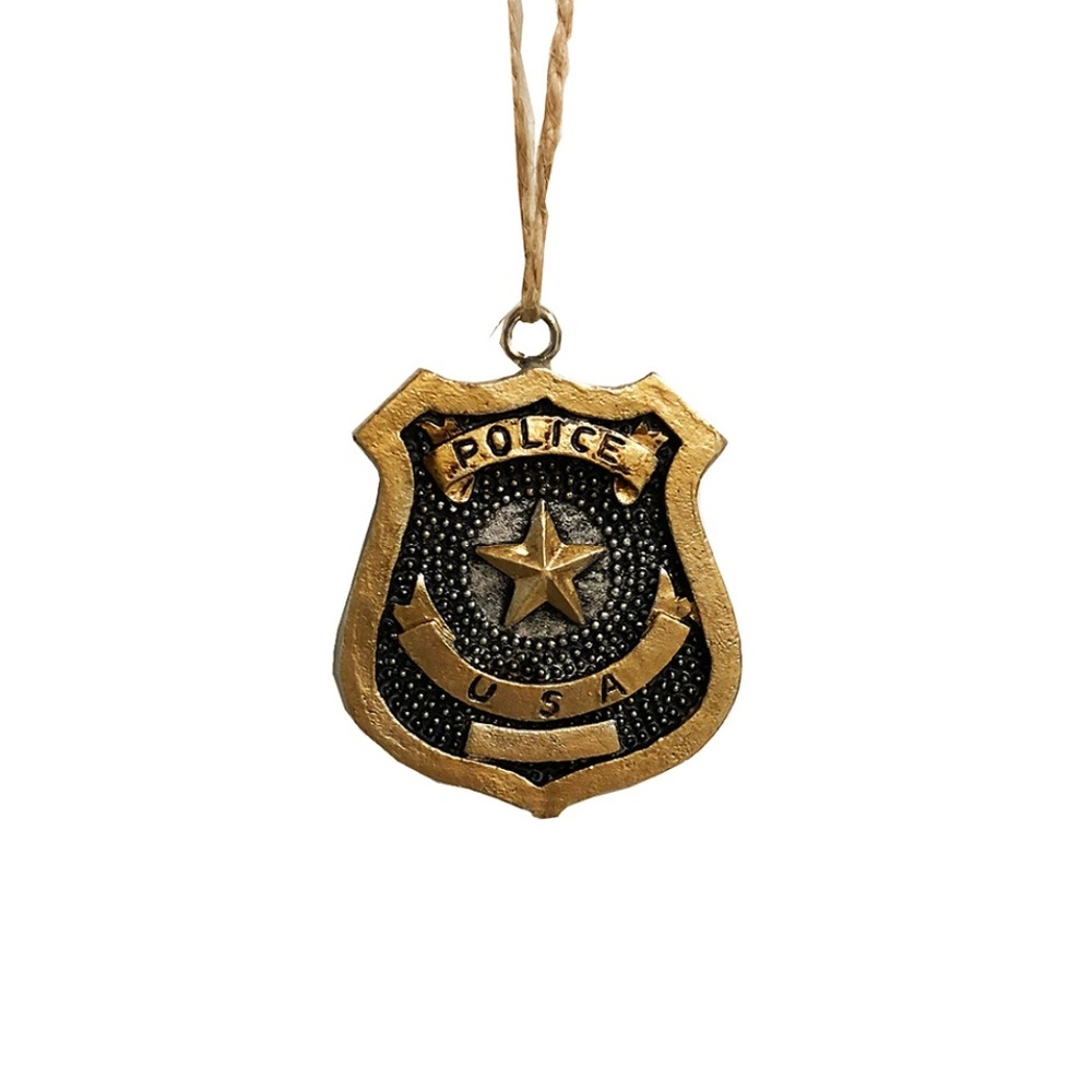 Police Department Badge Ornament - Decorative